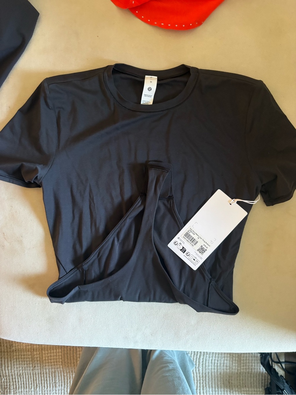 lululemon Nulu Short Sleeve Thong Bodysuit Size M